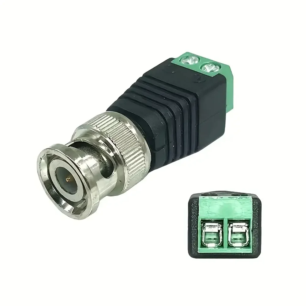 BNC CCTV Connectors Male Female Screw Plug Socket Connector Adapter Terminal Surveillance Camera UTP Balun Video CCTV thumbnail 5