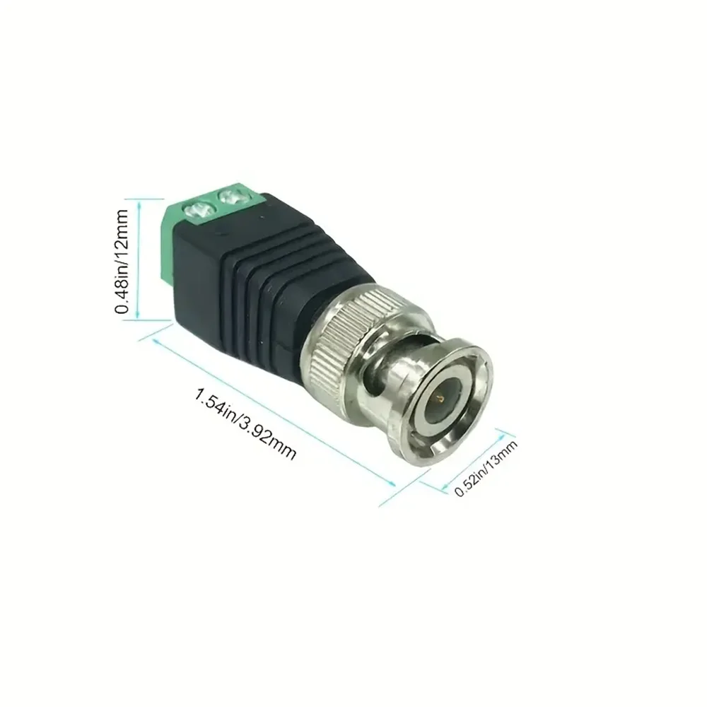 BNC CCTV Connectors Male Female Screw Plug Socket Connector Adapter Terminal Surveillance Camera UTP Balun Video CCTV thumbnail 6