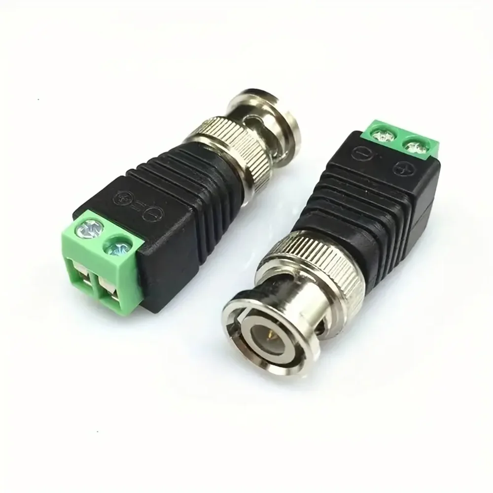 BNC CCTV Connectors Male Female Screw Plug Socket Connector Adapter Terminal Surveillance Camera UTP Balun Video CCTV thumbnail 2