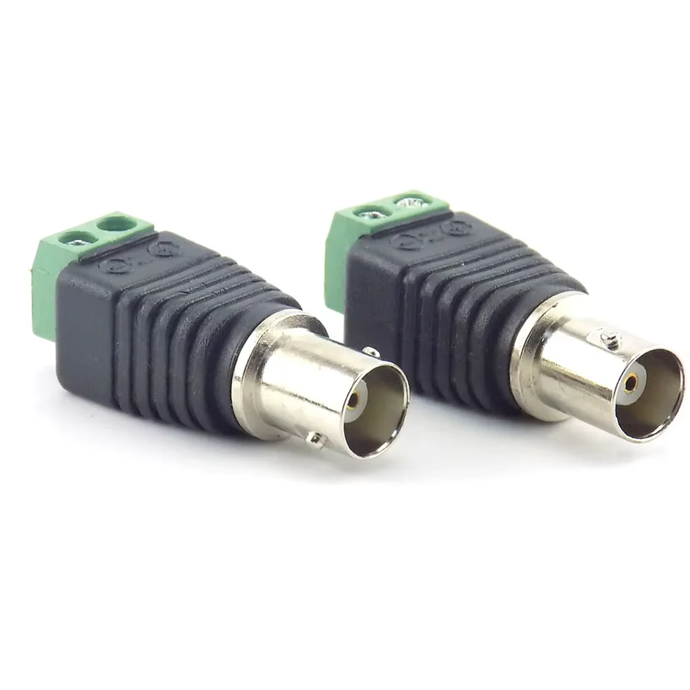 BNC CCTV Connectors Male Female Screw Plug Socket Connector Adapter Terminal Surveillance Camera UTP Balun Video CCTV thumbnail 3