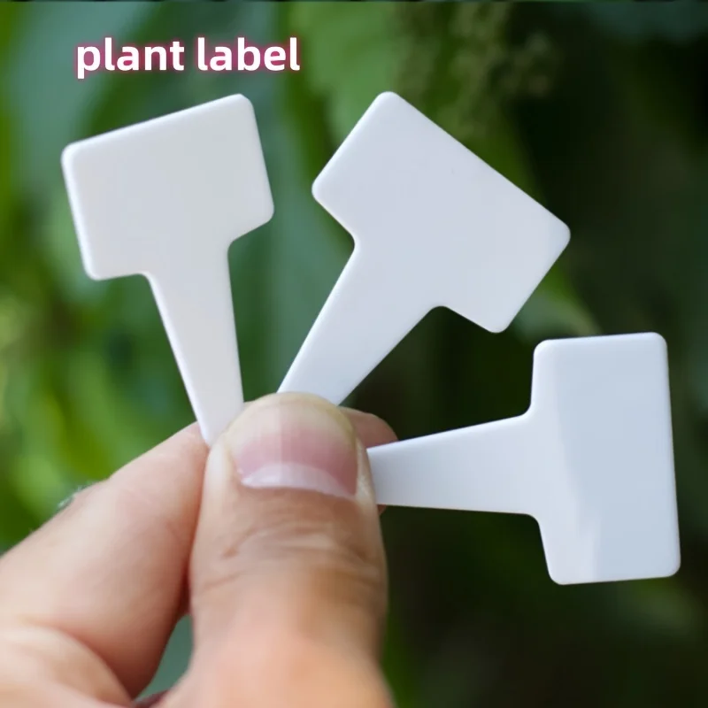 100Pcs T-Shaped Garden Labels Waterproof Plastic Plant Markers for Indoor & Outdoor Gardens thumbnail 2