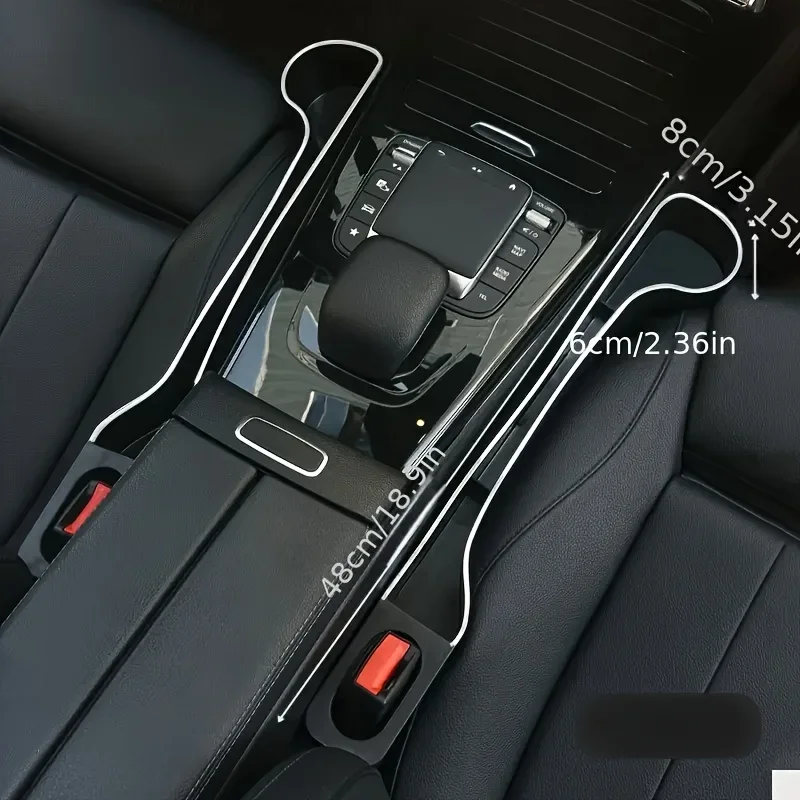 2-Pack Car Seat Gap Cup Holder – Multifunctional Organizer Box for Front & Rear, Interior Storage thumbnail 3