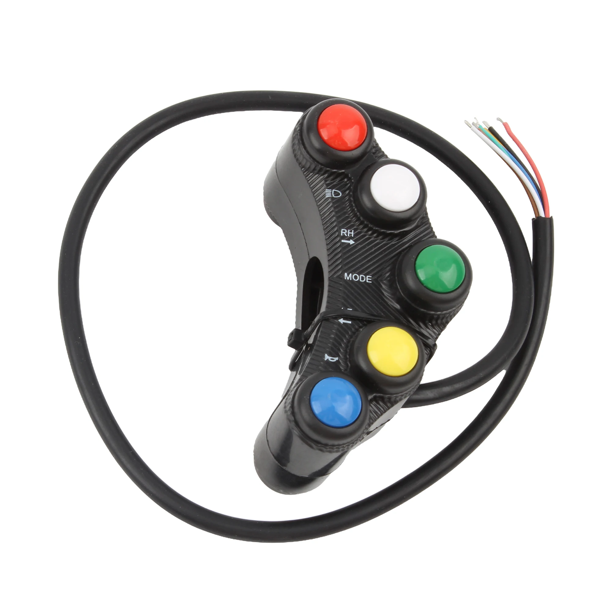 Universal Motorcycle 22mm Handlebar Switches Accessories 5 Button Array Push Button Switch For Enduro Motorcross Scooters Moped thumbnail 6