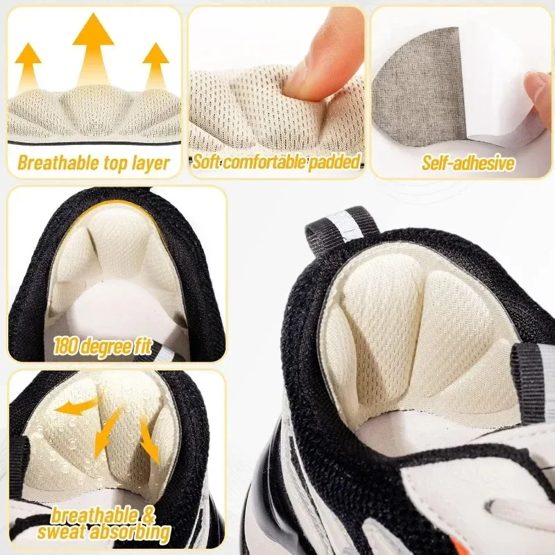 Insoles for Sport Running Shoes Pad Adjustable Heel Liner Grips Pain Relief Patch Foot Care Self-Adhesive Heel Protector Sticker thumbnail 3