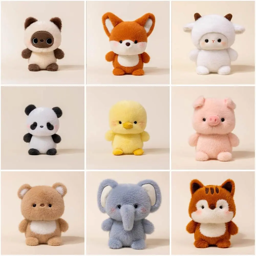 Cute 16cm Plush Companion Doll Plush Elephant Stuffed Animal Pillow Capybara Super Soft Animal Plush Toy Desk