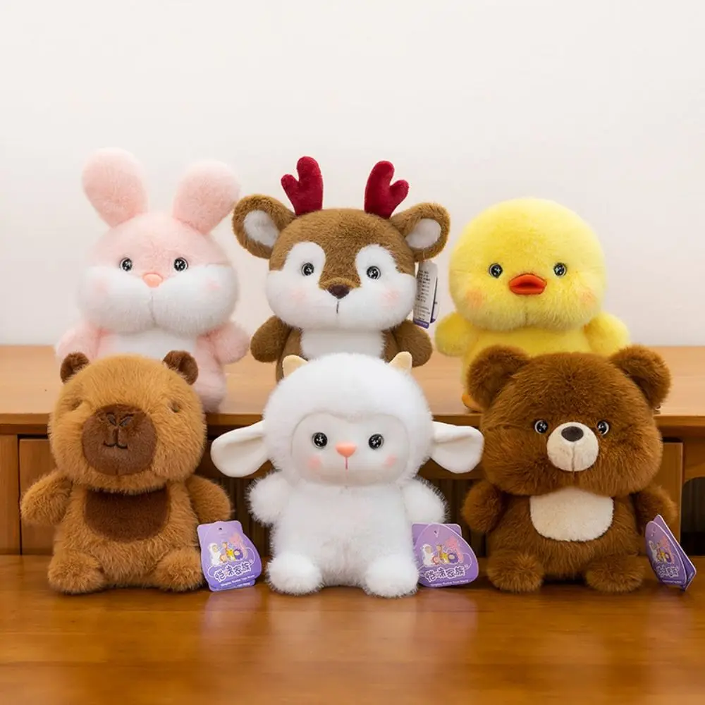 Cute 16cm Plush Companion Doll Plush Elephant Stuffed Animal Pillow Capybara Super Soft Animal Plush Toy Desk thumbnail 4