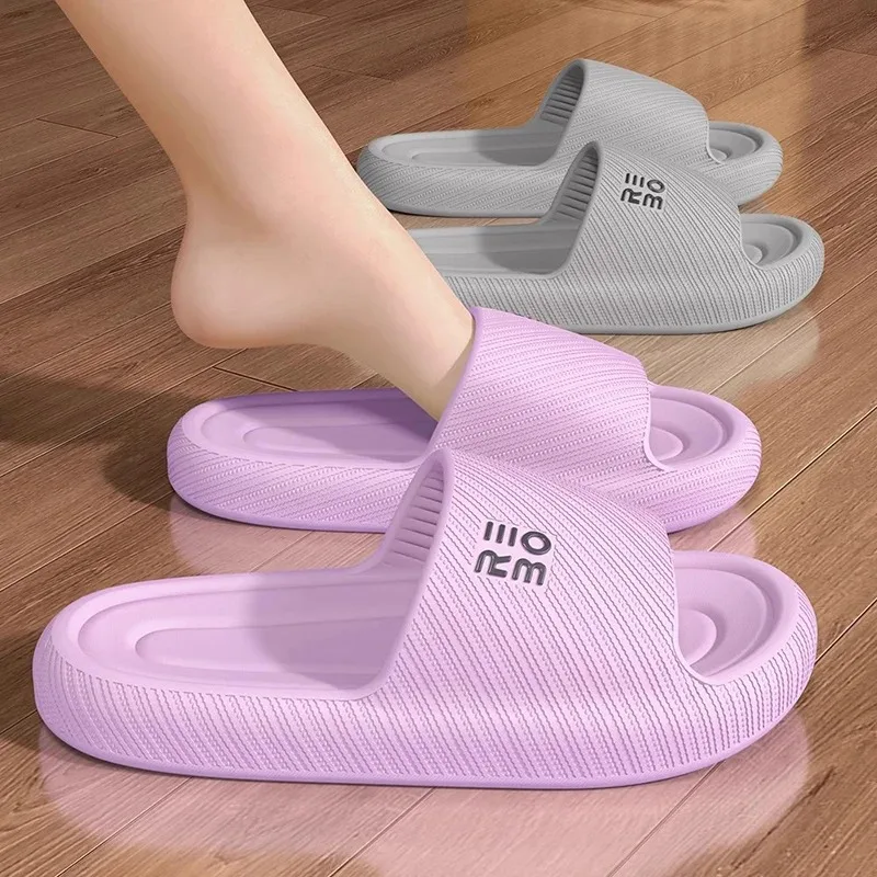 Summer Fashion Slippers Men Shoes Comfortable Slippers For Men Home Flat Sandals Flip Flops Couples Bathroom Indoor Slides thumbnail 5