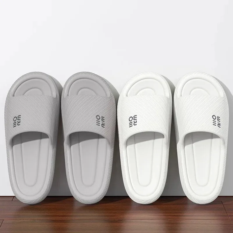 Summer Fashion Slippers Men Shoes Comfortable Slippers For Men Home Flat Sandals Flip Flops Couples Bathroom Indoor Slides thumbnail 3