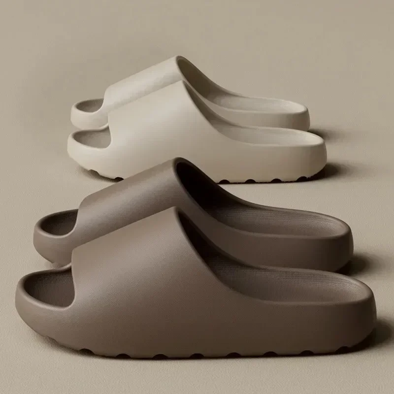 Women's Slippers EVA Soft Thick Soled Summer Fashion Slippers & Men's Yeezys Slides Beach Sandals thumbnail 2