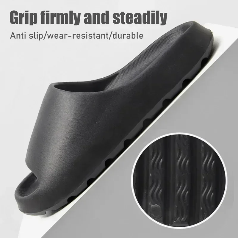 Women's Slippers EVA Soft Thick Soled Summer Fashion Slippers & Men's Yeezys Slides Beach Sandals thumbnail 6
