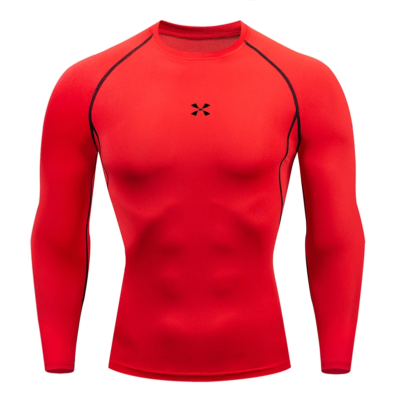 Compression T Shirt Men Summer Sportswear Running T-shirt Elastic Quick Dry Sport Tops Tee Athletic Gym Workout Shirts Men thumbnail 3
