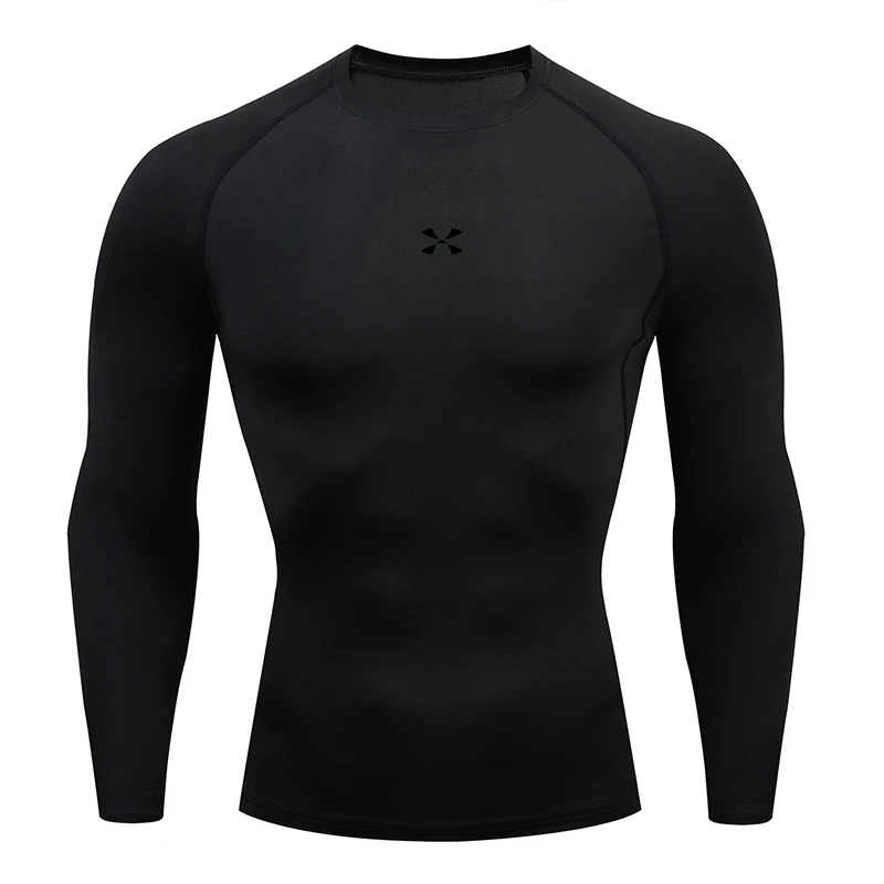 Compression T Shirt Men Summer Sportswear Running T-shirt Elastic Quick Dry Sport Tops Tee Athletic Gym Workout Shirts Men thumbnail 6