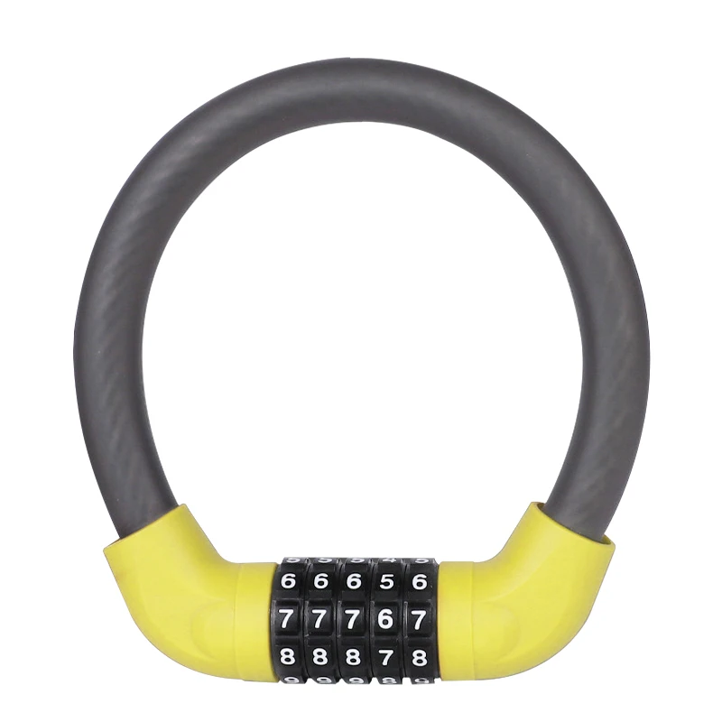 5-Digit Combination Bike Lock - Heavy-Duty Universal Bicycle Lock for Mountain Bike/Scooter/&Motorcycles - Anti-Theft Protection thumbnail 5