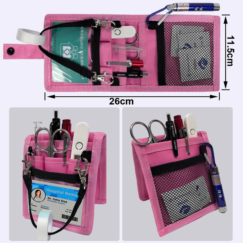 Compact Pen Pouch Doctor Bag Chest Pocket For Nurses Professionals Workplace Pencil Holder Portable Case Storage Organizer thumbnail 4