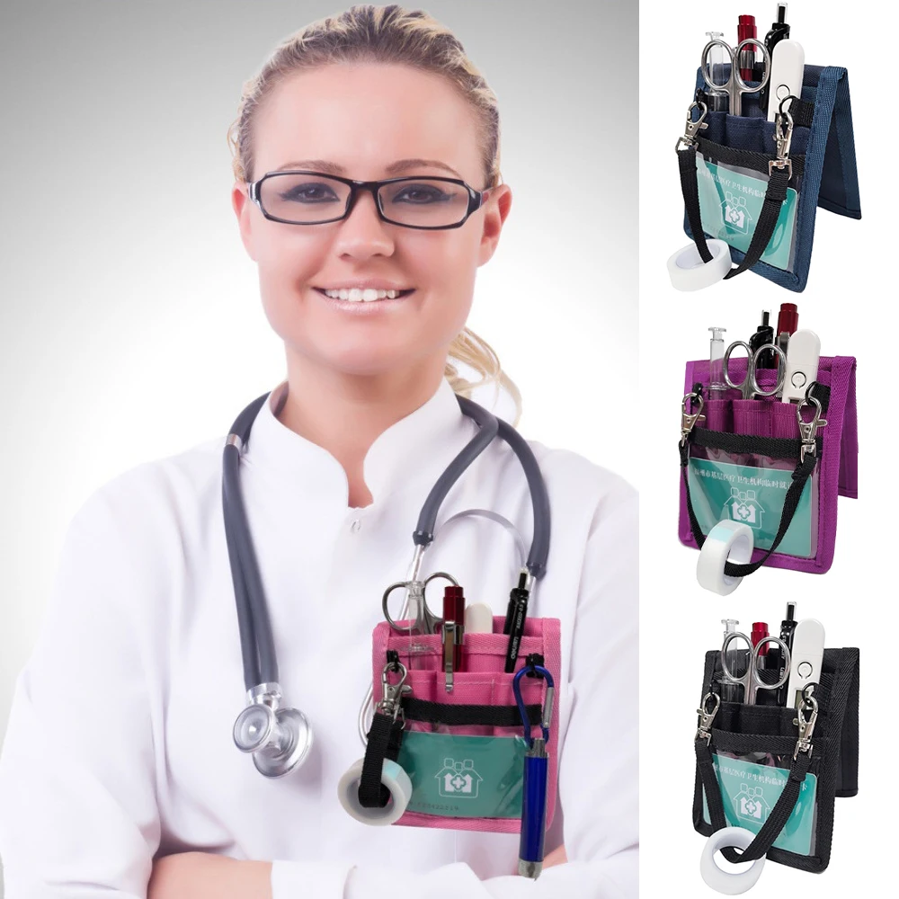 Compact Pen Pouch Doctor Bag Chest Pocket For Nurses Professionals Workplace Pencil Holder Portable Case Storage Organizer thumbnail 6