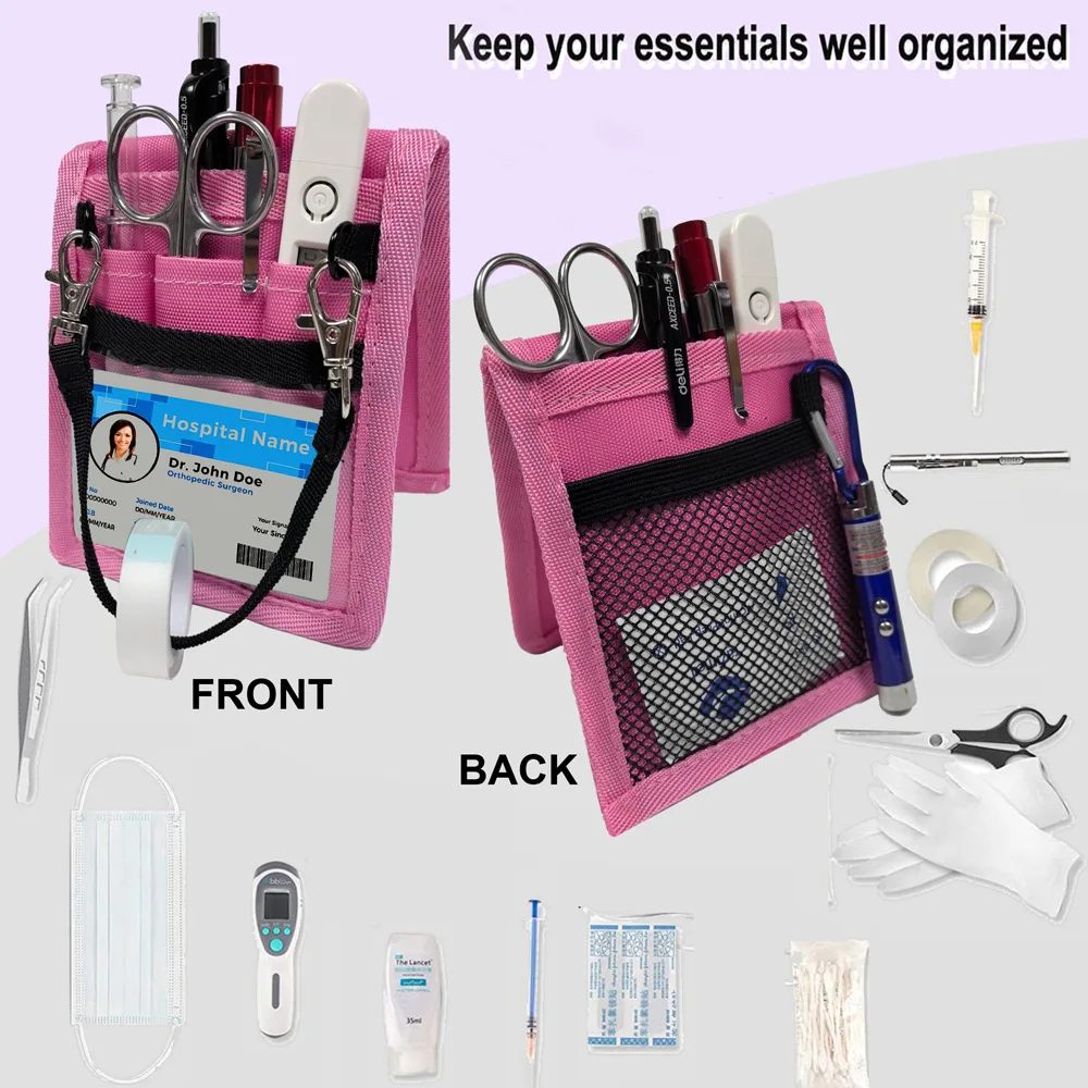 Compact Pen Pouch Doctor Bag Chest Pocket For Nurses Professionals Workplace Pencil Holder Portable Case Storage Organizer thumbnail 3