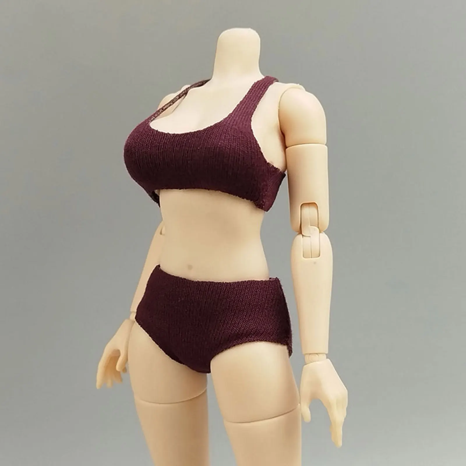 1:12 Scale Sports Bra Shorts Set Fancy Dress Lightweight Casual Miniature Doll Model Clothes for 6 inch Female Figures Costume thumbnail 3
