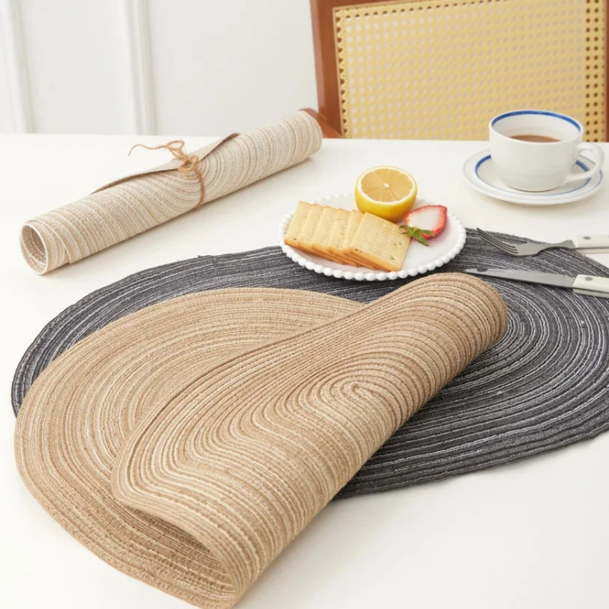 4pcs Heat Resistant Washable Placemats Set for Kitchen Dining Table Mixed Colors NonSlip Design thumbnail 4