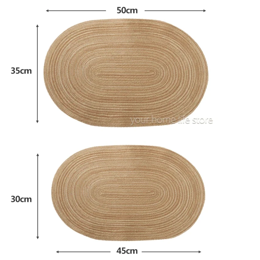4pcs Heat Resistant Washable Placemats Set for Kitchen Dining Table Mixed Colors NonSlip Design thumbnail 6