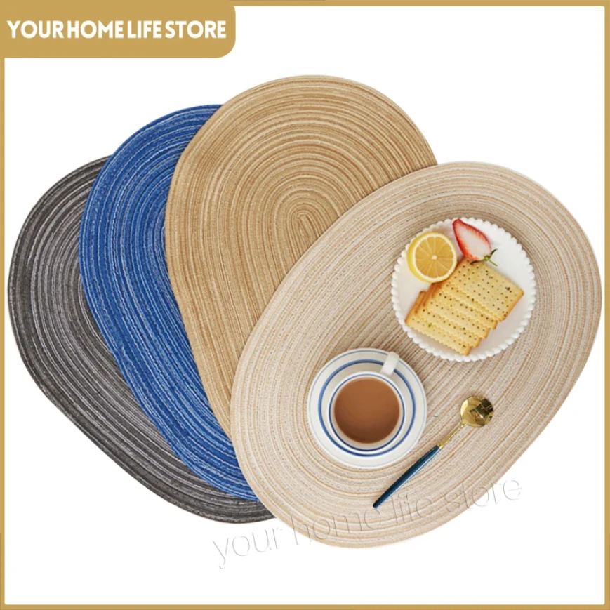4pcs Heat Resistant Washable Placemats Set for Kitchen Dining Table Mixed Colors NonSlip Design thumbnail 3