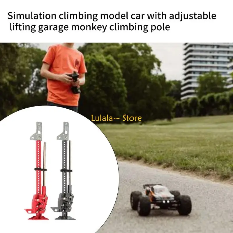 Y4QA Simulated Car Metal Lift Jacks Repair Stand Remote Control Car Display Model Car Lift Jacks Vehicle Upgrades thumbnail 2