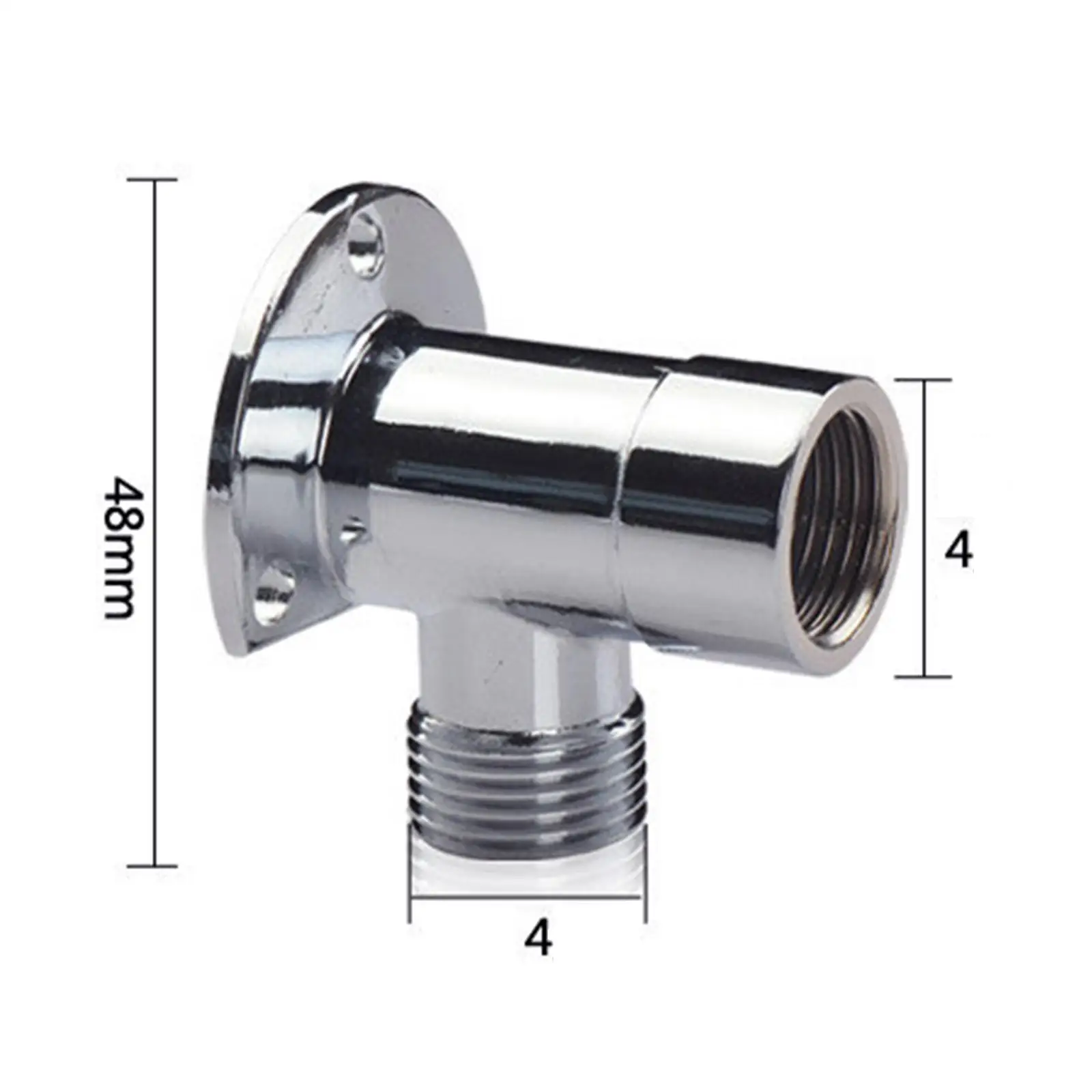 Shower Nozzle Base Direct Installation Wall Mounted Stainless Steel Shower Joint thumbnail 6