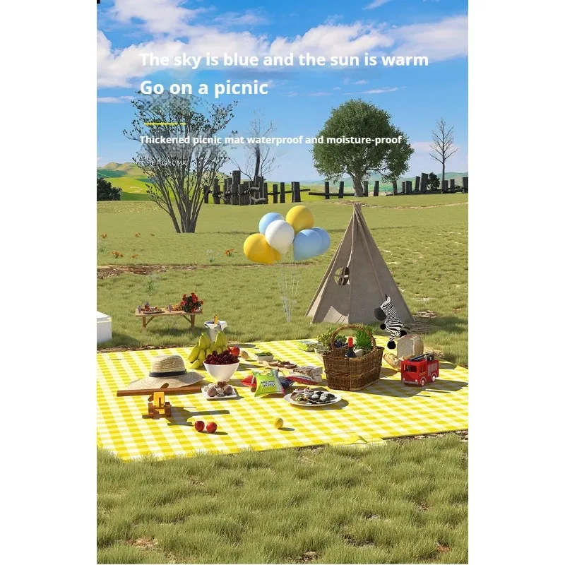 Waterproof Beach Mat Folding Mattress Portable Lightweight Picnic Mat Large Outdoor Camping Mat thumbnail 2