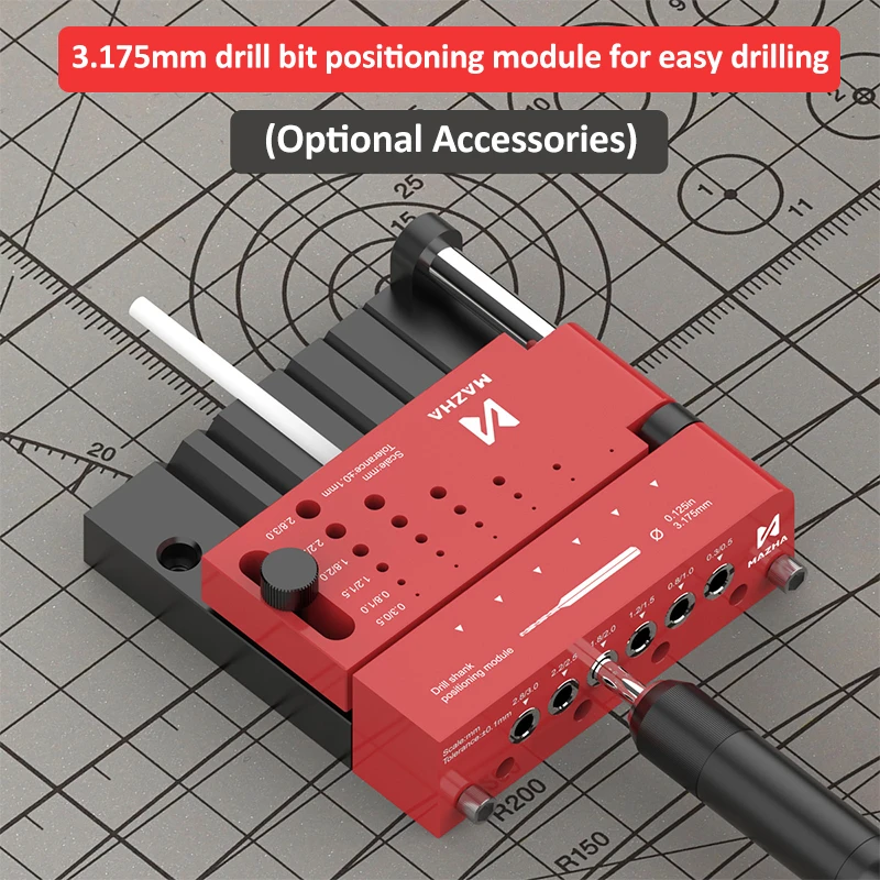 MAZHA T0012 Round Stick Punching Positioner Station for Modeler Hobby DIY Round Rod Drilling Auxiliary Locator Tool thumbnail 5