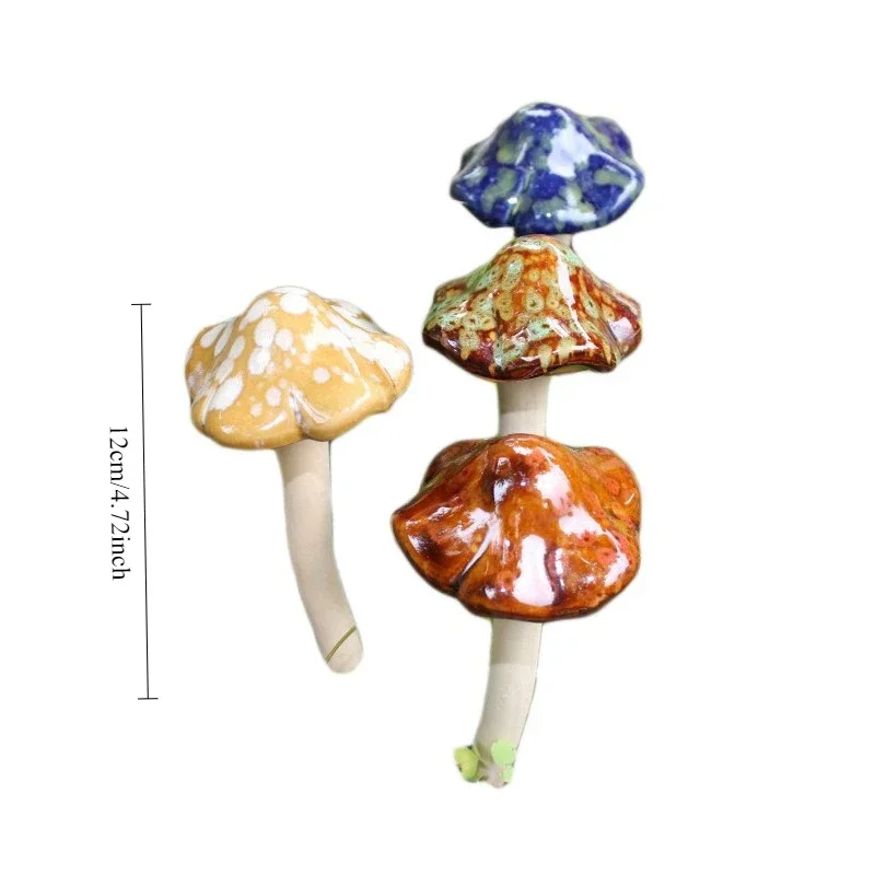 4 ceramic crafts, fleshy flower pot decoration, exposed mushroom garden decoration thumbnail 5