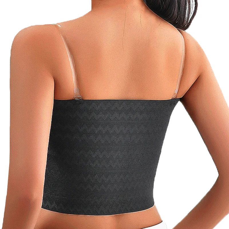 Women Compression Breast Shapewear Bra Intimates Body Shaper Binder Trans With Bra Straps Tops Breathable Short Chest Tank Tops thumbnail 5