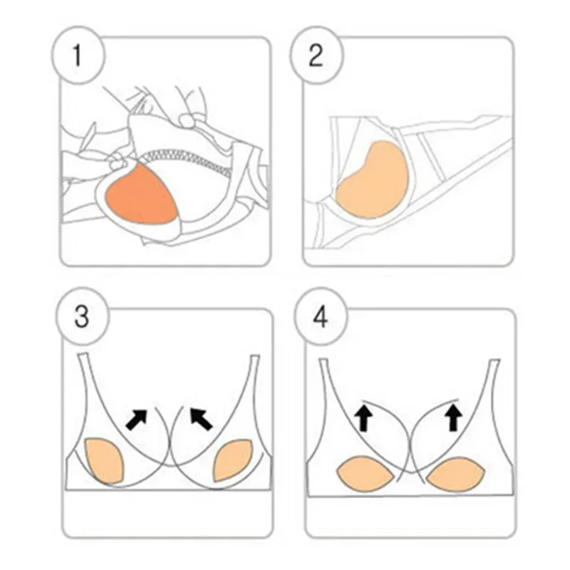 2/4pcs Bikini 2023 Chest Pad Bikini Set Padded Bikinis Swimsuit Women Swimwear Women 2022 Thicker Breathable Sponge Bra Pad thumbnail 3
