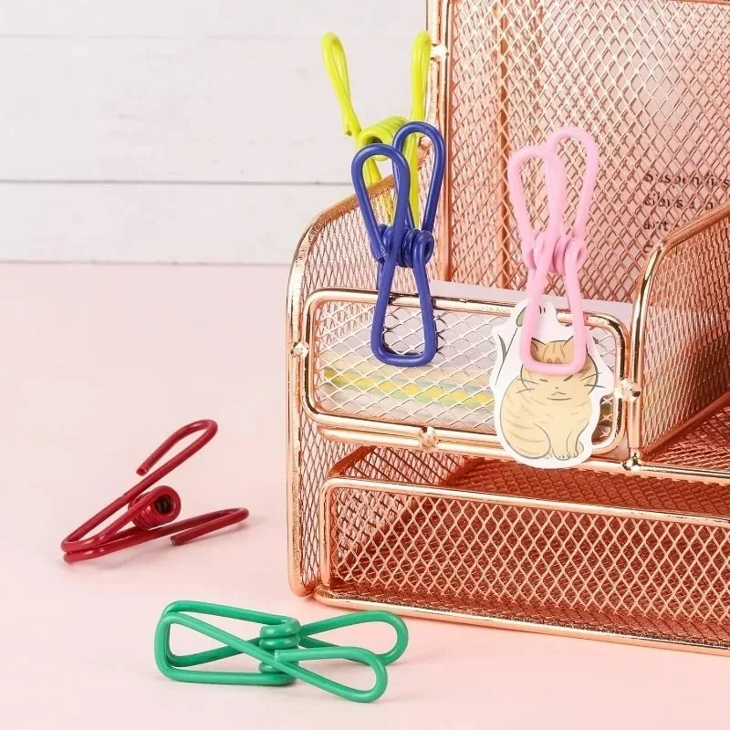 1/50x Colorful Clothes Clip Chip Bag Clips Colorful Sealer for Sealing Food Paper Holder Clothesline Clamp for Laundry Hanging thumbnail 5