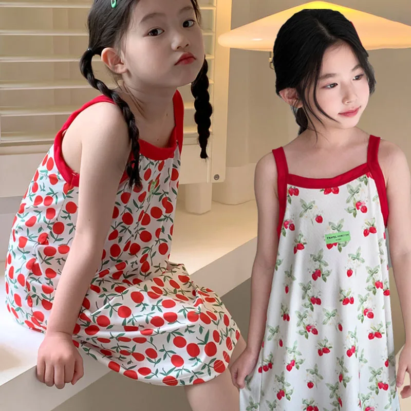 Summer Girl Nightgowns Children Pajama Dresses Pajamas For Girls Toddler Night Dress Kids Pijama 2 to 4 6 8 10 11 12 13 14 Years thumbnail 3