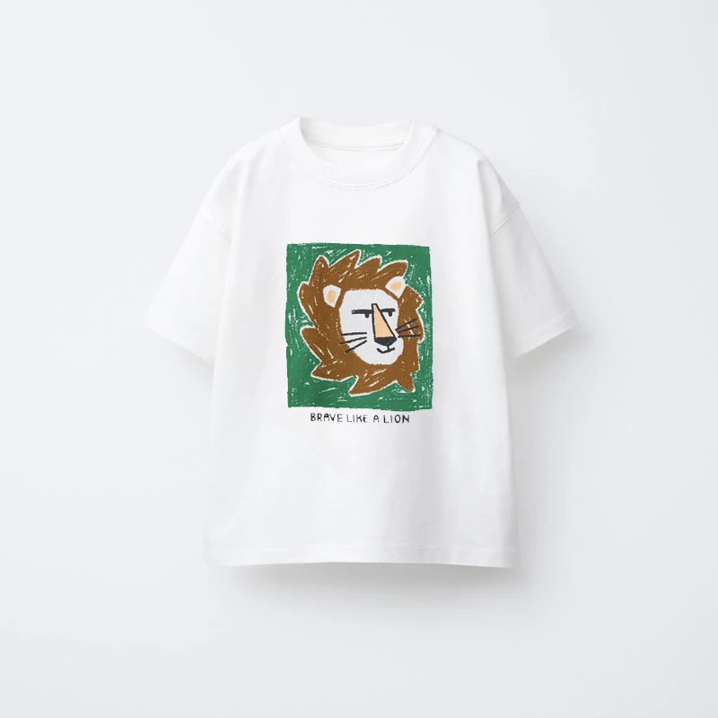 Animal Pattern Boys Clothes T-shirt Summer New Simple Fashion Short Sleeve Tops Kids Tees Round Collar Print Children's T Shirts thumbnail 3