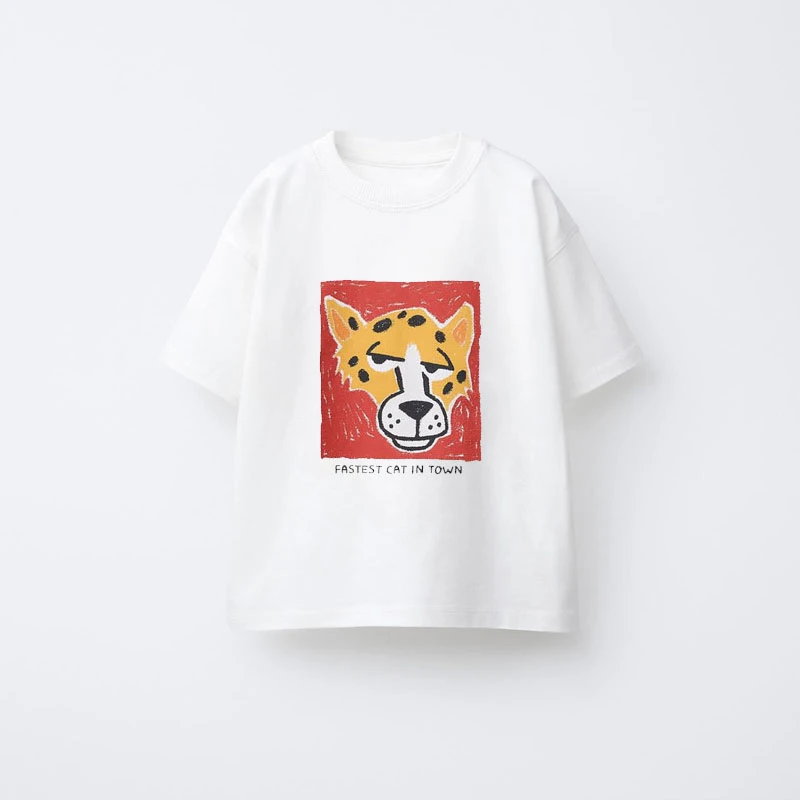 Animal Pattern Boys Clothes T-shirt Summer New Simple Fashion Short Sleeve Tops Kids Tees Round Collar Print Children's T Shirts thumbnail 4