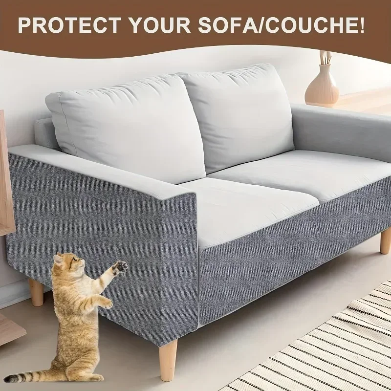 Self-Adhesive Anti Cat Scratch Sofa DIY Cats Scratch Protection Paws Sharpen Trimmable  Carpet Cats Scratch Board ﻿Roll Shipment thumbnail 3