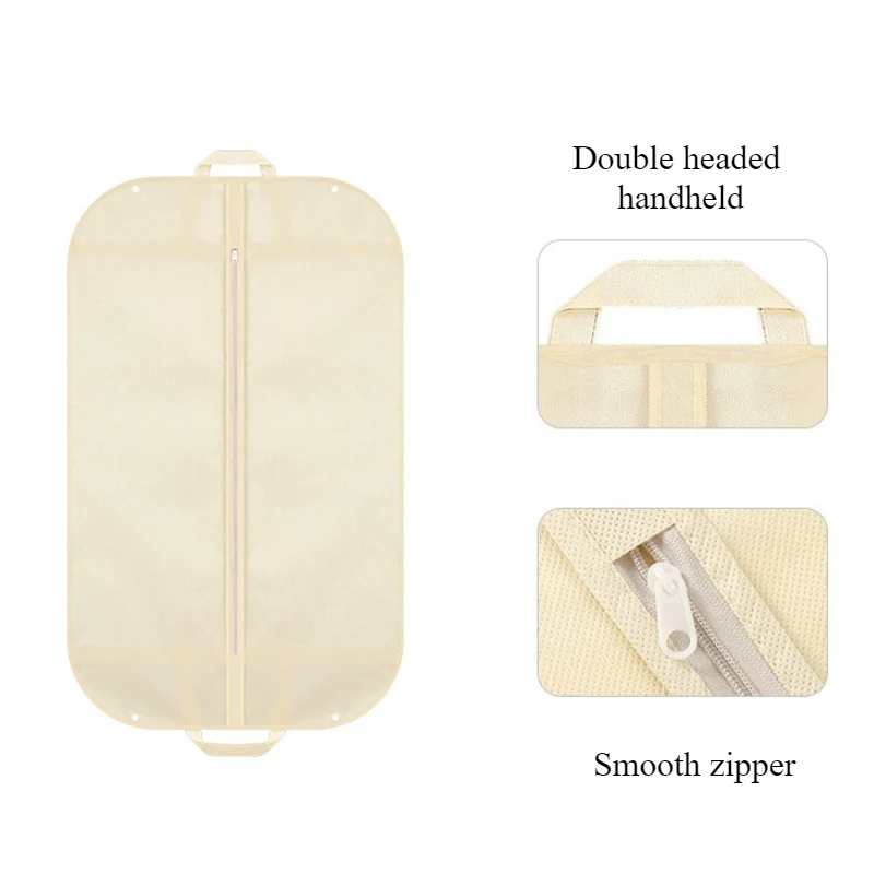OutdoorPortable Suit Dust Cover Nonwoven Clothes Hanging Bag Clothing Storage Evening Gown Coat Dress Suit Protection Dust Cover thumbnail 2