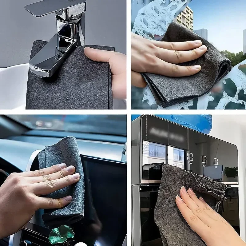 1/20PCS Magic Cleaning Cloths Reusable Microfiber Washing Rags Car Window Mirror Wipe Towels Rag Household Kitchen Clean Tools thumbnail 5