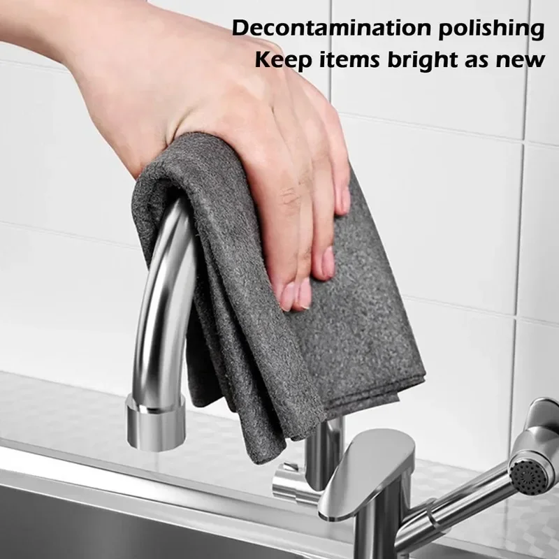 1/20PCS Magic Cleaning Cloths Reusable Microfiber Washing Rags Car Window Mirror Wipe Towels Rag Household Kitchen Clean Tools thumbnail 6