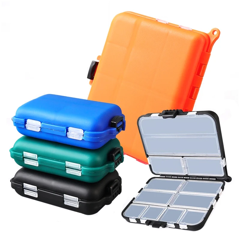 Mini Fishing Fishhook bait Pocket box lure accessories Clamshell box