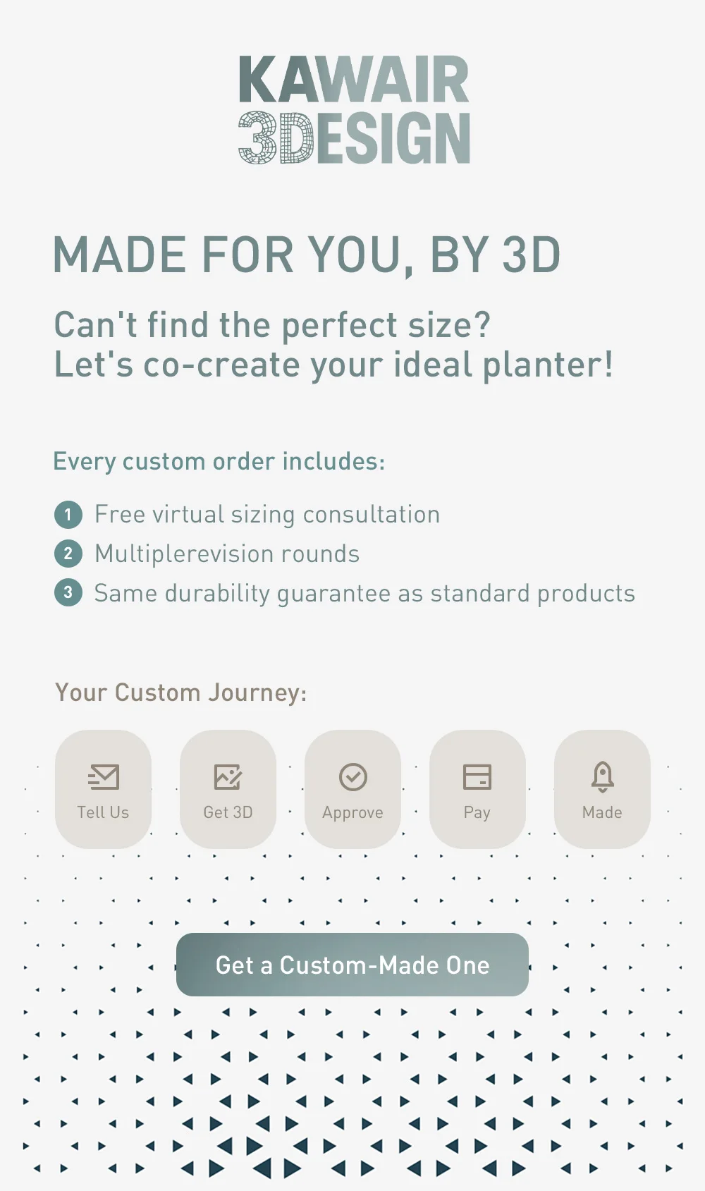 Modern Minimalist 3D Printed Plant Pot – Biodegradable Flower Planter for Home Decor, Eco-Friendly Sustainable Gift (Maro) thumbnail 6