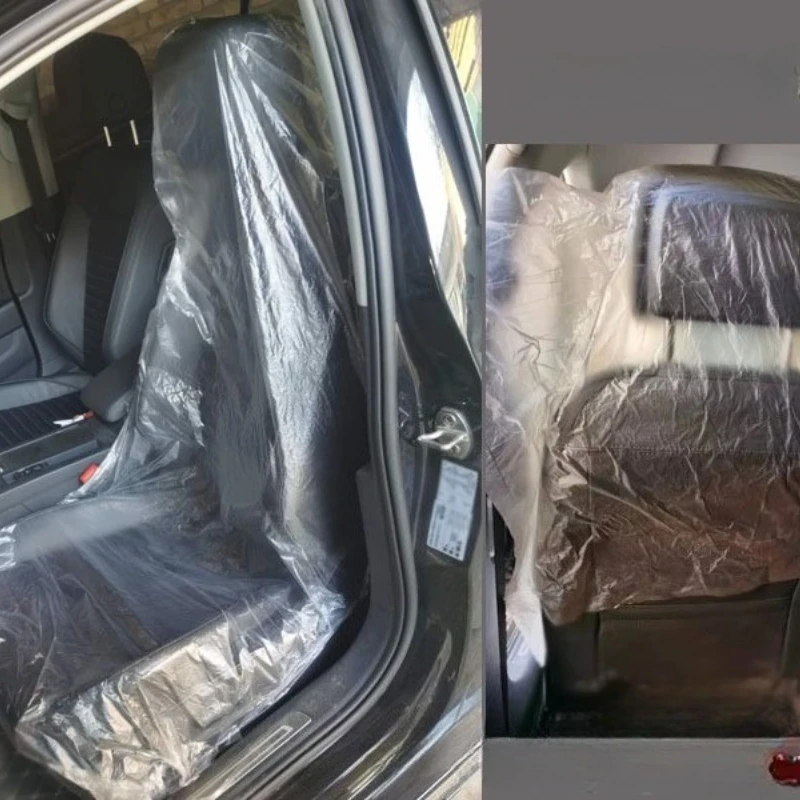 Universal Disposable Car Seat Dust-proof Covers Waterproof  Vehicle Car Steering Wheel Cover Protector Car Interior Accessories thumbnail 5
