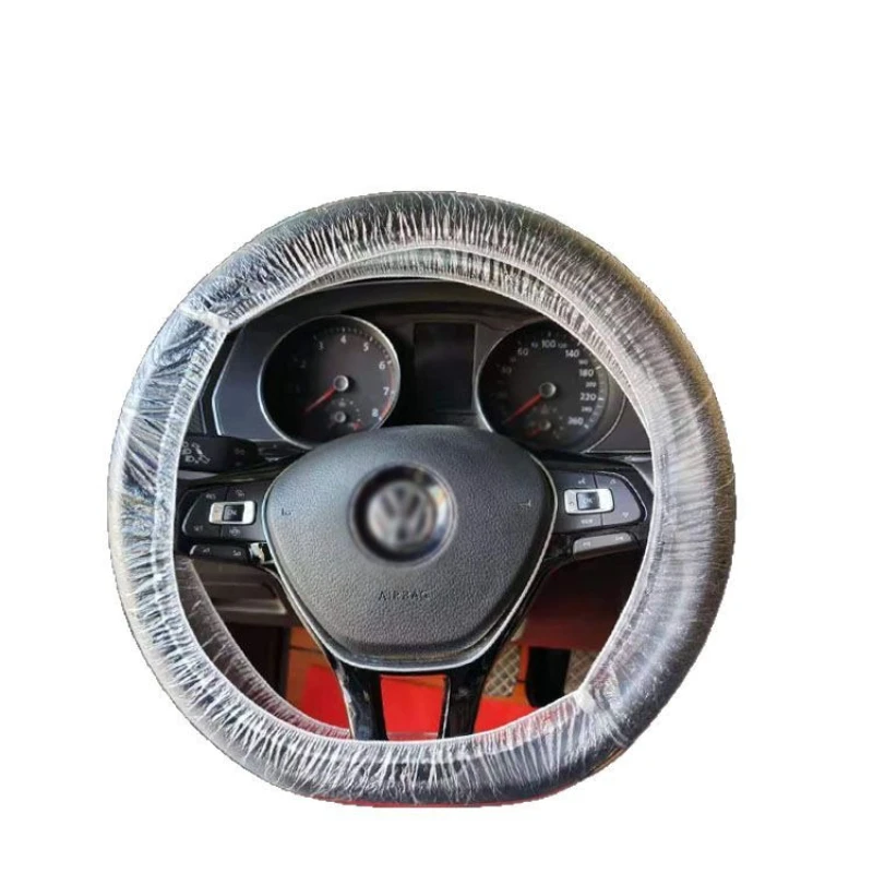 Universal Disposable Car Seat Dust-proof Covers Waterproof  Vehicle Car Steering Wheel Cover Protector Car Interior Accessories thumbnail 6