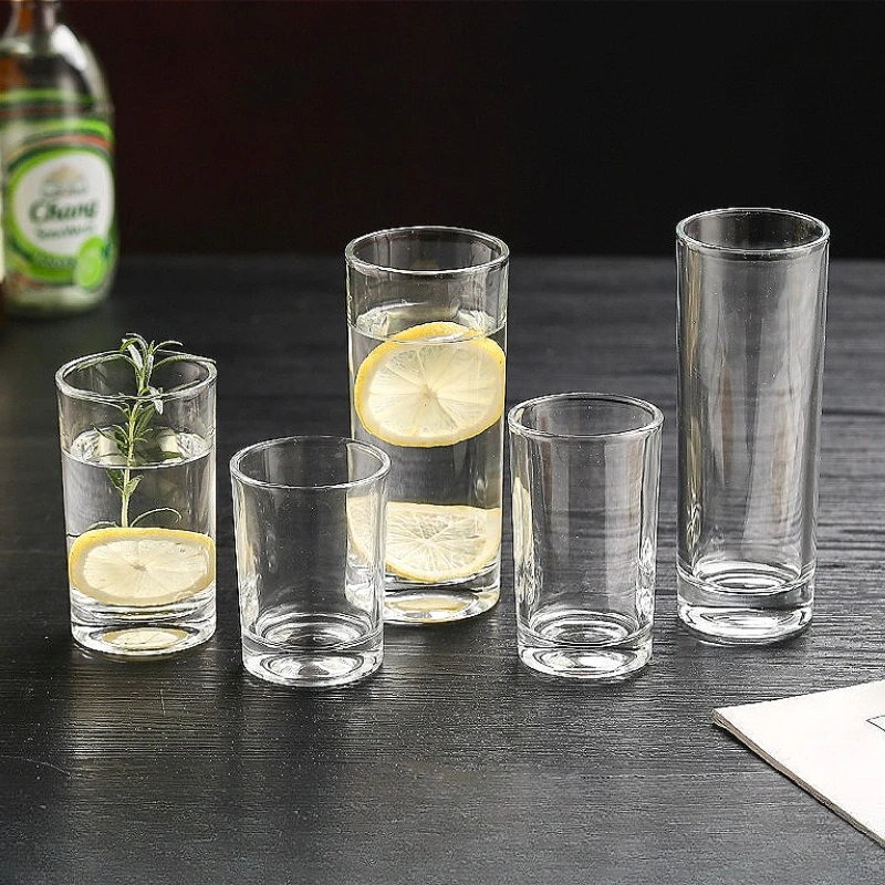 Thickened Glass Cup Transparent Water Cup Breakfast Milk Juice Cups Multiple Capacity Wine Glasses Cold Drink Mug Water Bottle thumbnail 3