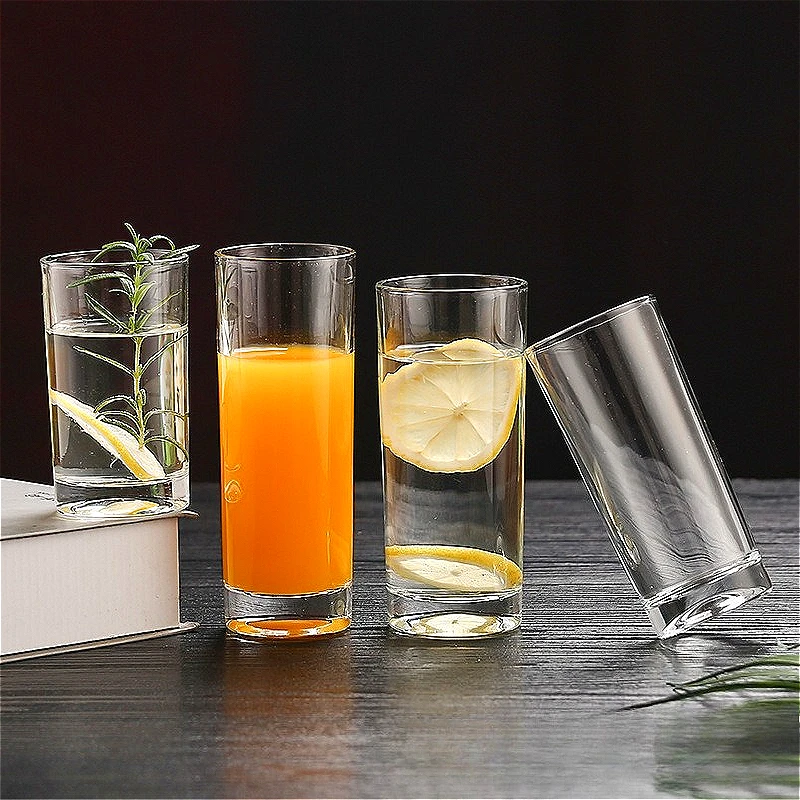 Thickened Glass Cup Transparent Water Cup Breakfast Milk Juice Cups Multiple Capacity Wine Glasses Cold Drink Mug Water Bottle thumbnail 4
