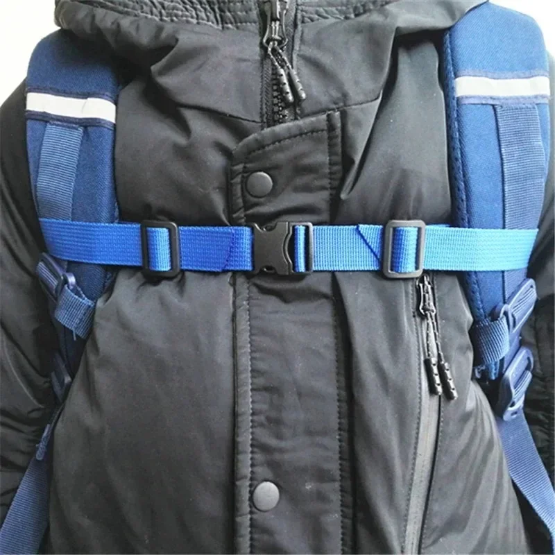 Travel Backpack Shoulder Strap Fixed Buckle Non-slip Chest School Bag Chest Buckle Strap Adjustable Shoulder Strap Accessories thumbnail 3