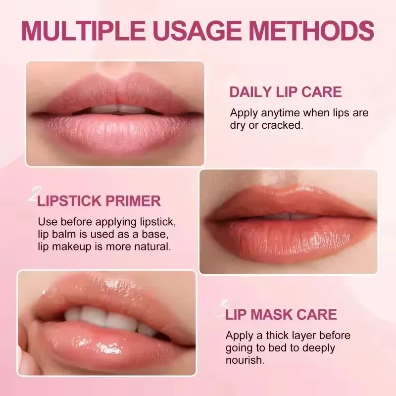 Remove Dark Lip Balm Lightening Melanin Mask Gloss Exfoliating Lip Pink Treatment Reduce Lip Lines Improve Dryness Moisturizing thumbnail 6