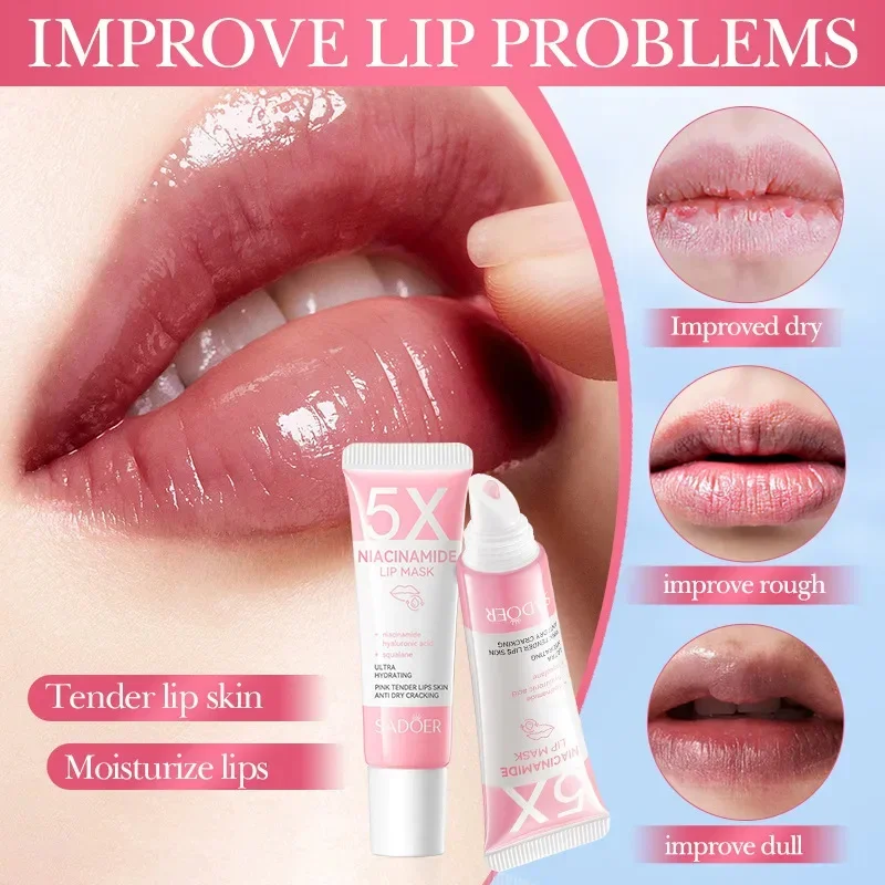 Remove Dark Lip Balm Lightening Melanin Mask Gloss Exfoliating Lip Pink Treatment Reduce Lip Lines Improve Dryness Moisturizing thumbnail 2