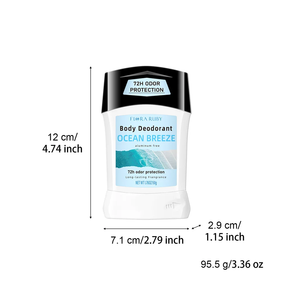 Aluminum Free Deodorant Women Antiperspirant Stick Natural Fragrance Flower Scent Deodorants Body Odor Remover 50g thumbnail 6