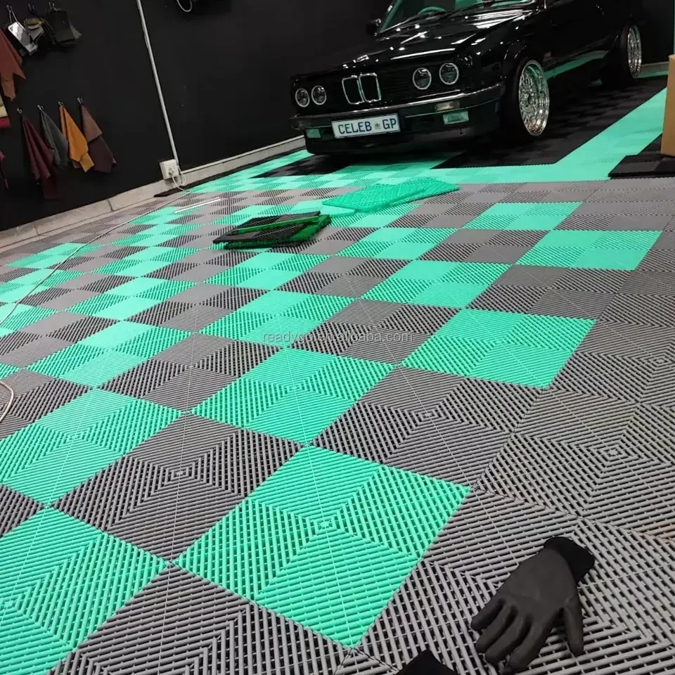 Diy 2026 Factory Wholesalers Price Strength Car Garage Floor Grate Plastic Modular Interlocking Tiles Pp Garage Floor Tiles thumbnail 3